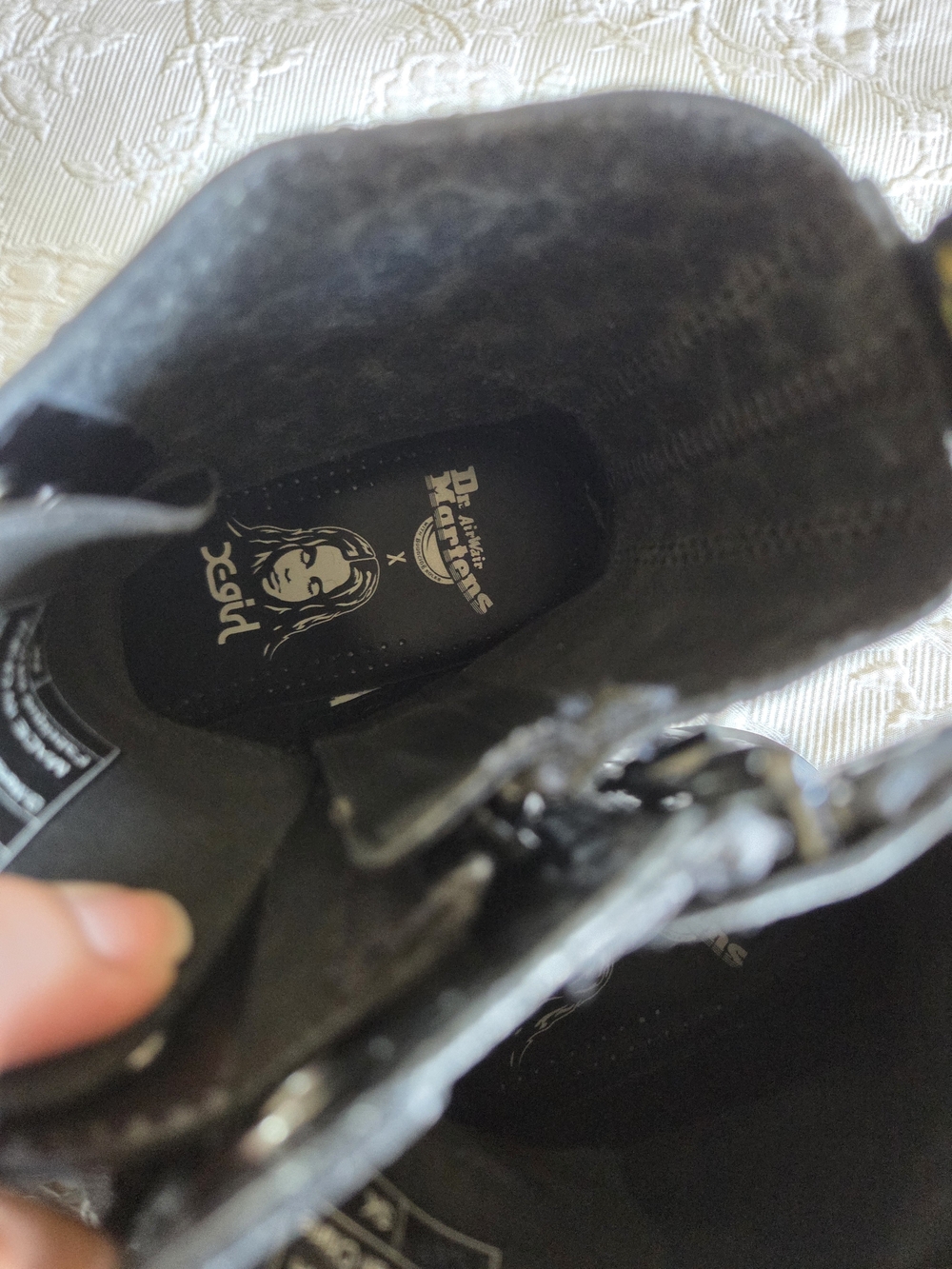 Dr. Martens | Xx Girl Jadon Black Patent Leopard-Embossed Platform Boot - Picture 10 of 11